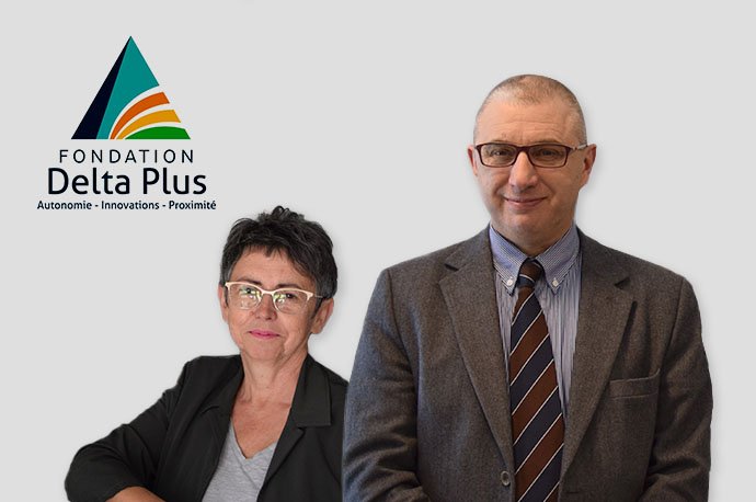 Raymond Volondat et Isabelle Daulhac, président et directrice générale de la fondation Delta Plus, labellisée Engagé RSE.